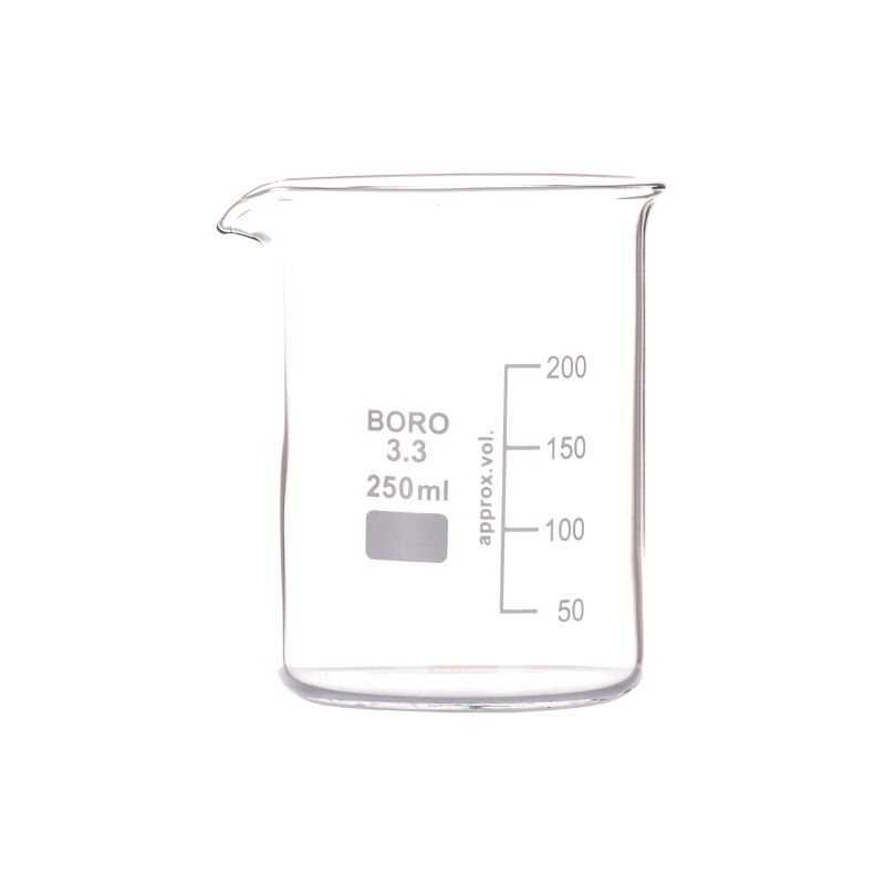 Glass Beaker Low Form Borosilicate Glass 250ml Labco 2699
