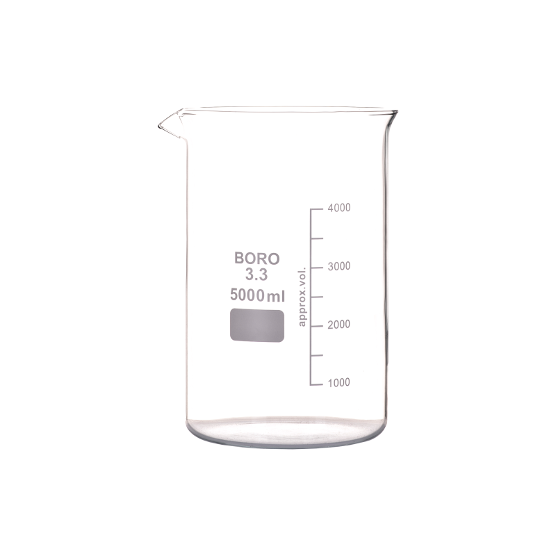 Glass Beaker Low Form Borosilicate Glass 5000ml Labco 0344