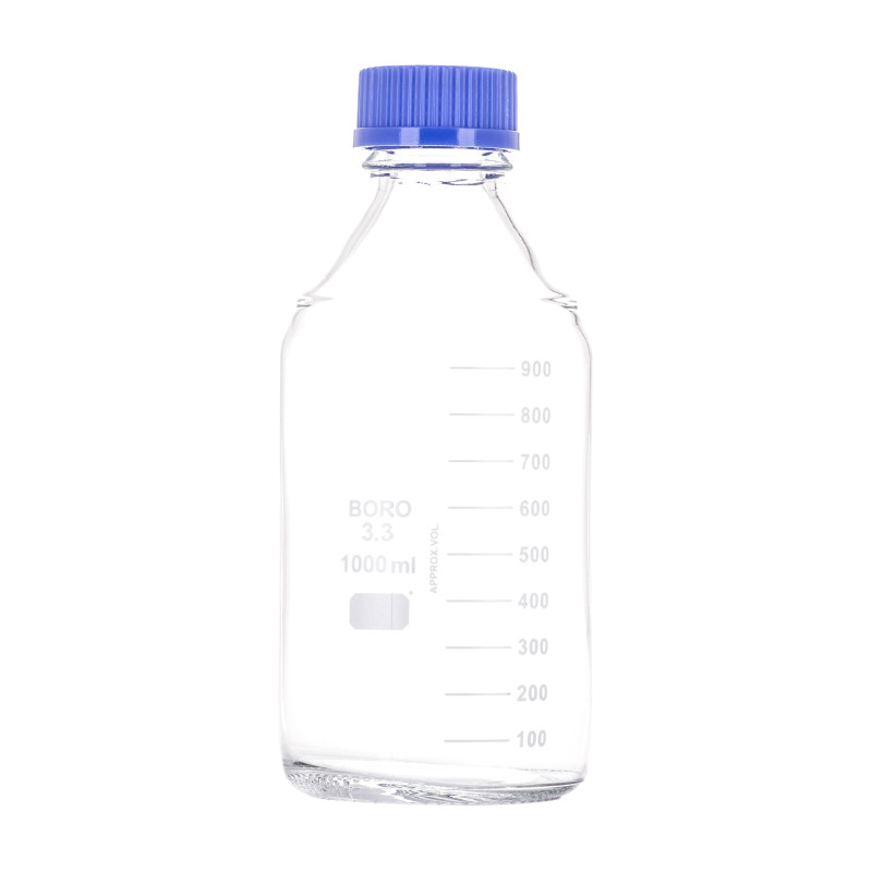 Glass Reagent Media Bottle Borosilicate Glass 1000ml LabCo